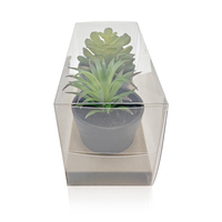Boîte d'emballage en plastique PET transparente personnalisée, boîte cadeau pliable transparente