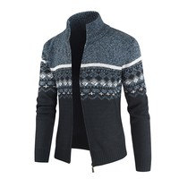 Sweatshirts à fermeture éclair intégrale pour hommes, logo personnalisé de haute qualité, sweats brodés pour l'hiver, tricotés