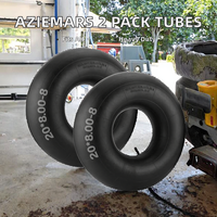 AZIEMARS Lot de 2 chambres à air en EPDM pour VTT/Quad/Quadricycle/Karting/Baja Warrior/Mini Moto/Tondeuse à gazon/Souffleuse à neige/Chariot de golf - Usage intensif