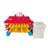 Machine de formage à rouleaux automatique à double couche contrôlée par ordinateur avec moteur de boîte de vitesses PLC pour la Bolivie