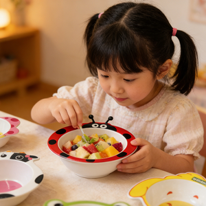 Vajilla y Artículos de Regalo para Niños, Juego de <span class=keywords><strong>Tazones</strong></span> de Melamina con Lindos Personajes de Animales para Fiestas y Picnics - Product Image 3