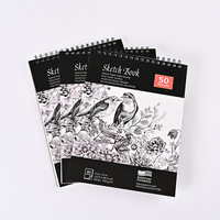 Bloc de Dibujo Portátil Personalizado, Cuaderno de Espiral para Dibujar y Marcar, Papel de Acuarela de Algodón de 300g, Prensado en Caliente