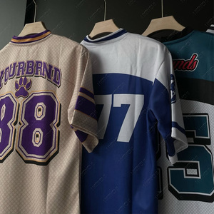 Camiseta de Algodón de Manga Corta con Cuello Redondo y Estampado Animal de Estilo Vintage para Hombre, Uniforme de Equipo de Fútbol para Adultos, Superventas - Product Image 3