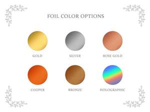 ดอกไม้ตาบอดพื้นหลังลายนูนหรูหราฟอยล์ร้อนนามบัตรที่กำหนดเอง - Product Image 3