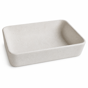 อ่างล้างมือแบบติดผนังหินธรรมชาติหรูหราจาก Poulars Wholesale รุ่น Moonlight Beige ทำจากหินอ่อน - Product Image 2