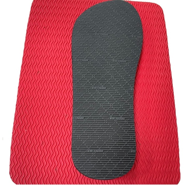 Wholesale Low Price Anti-slip Eva Foam Sole  Sheet Eva Rubber Sheet Wavy Textured Eva Shoe Sole Material for slippers Outsole