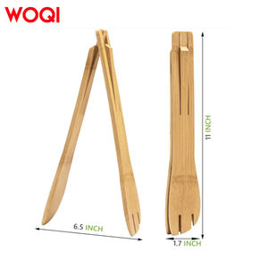 WOQI vente d'usine <span class=keywords><strong>pince</strong></span> en <span class=keywords><strong>bois</strong></span> pliable personnalisée avec spatule en <span class=keywords><strong>bois</strong></span> <span class=keywords><strong>pince</strong></span> <span class=keywords><strong>pelle</strong></span> <span class=keywords><strong>pince</strong></span> <span class=keywords><strong>pour</strong></span> salade pain - Product Image 5