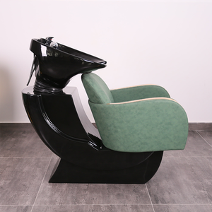 Sillón <span class=keywords><strong>de</strong></span> Champú Verde <span class=keywords><strong>de</strong></span> Diseño Único <span class=keywords><strong>para</strong></span> Salón <span class=keywords><strong>de</strong></span> Belleza, <span class=keywords><strong>Silla</strong></span> <span class=keywords><strong>de</strong></span> Lavado <span class=keywords><strong>de</strong></span> <span class=keywords><strong>Cabello</strong></span> Reclinable <span class=keywords><strong>de</strong></span> Lujo con Terapia Capilar en Venta - Product Image 3