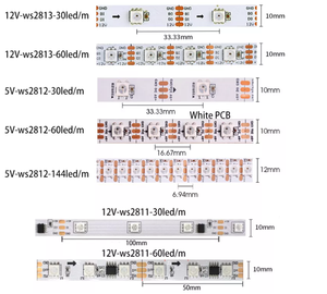 Chất Lượng Cao Độ Sáng 144 60 <span class=keywords><strong>30</strong></span> 5V Ws2812b Rgb Pixel <span class=keywords><strong>Led</strong></span> Strip Ánh Sáng IP20 IP65 IP67 - Product Image 4