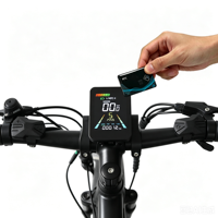 Stopwatch Speedometer Odometer Sepeda Listrik F3 Elektronik Layar LCD Digital Tahan Air IP67 Pemasangan di Stang untuk Sepeda Jalan Raya