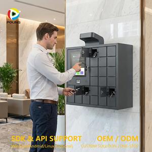 Système de gestion d'accès aux propriétés avec armoire à clés intelligente murale pour appartements, immobilier et immeubles de bureaux - Product Image 1