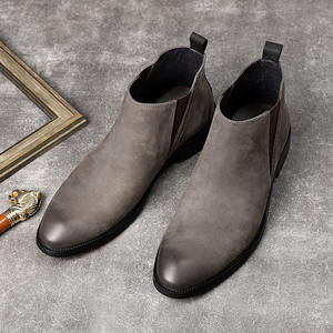 Mocasines de Hombre Estilo Británico Casual de Negocios, Retro, Transpirables, Hechos a Mano, de Piel de Vaca y Gamuza, Sin Cordones, Estilo Perezoso - Product Image 1