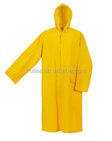 Imperméable résistant en plastique PVC/polyester pour le travail industriel