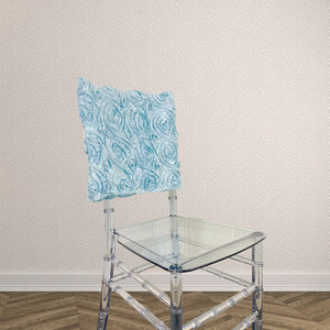 In Stock 3D Satin Rose Ribbon Embroidered <strong>Chair</strong> <strong>Cover</strong> Soft Home Decor and Hotel Use Fresh Ins Style with Spandex Back <strong>Cover</strong>