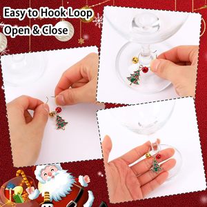 Giáng Sinh Rượu Vang Thủy Tinh Charms Trang Trí Đối Tượng Cho Thân Cây Kính Cho Rượu Vang Nếm Bên Và Kỳ Nghỉ Trang Trí - Product Image 4