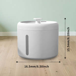 Dispensador de Agua Automático para Mascotas, Moderno, Pequeño, de Plástico, con Capacidad de 2L, Enchufable, Anti-Quemaduras por Sequedad y Circulación de Agua para Gatos - Product Image 2