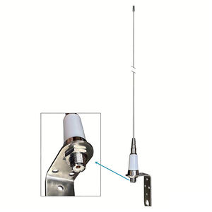Antenne radio marine CB 26-28 MHz en acier inoxydable avec support en acier inoxydable - Product Image 1