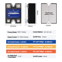 Relay Solid State Seri SSR SSR-D4825 10-120A Penjualan Langsung oleh Produsen untuk Relay AC3-32VDC yang Dikontrol DC Satu Fasa