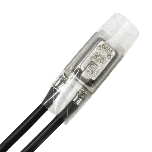 Sinomore 6AM 85 Degree Thermal Protector with Black Leads 50mm Length Fast-Acting Overheat Protection Made in China Warranty