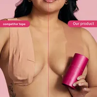 Bande adhésive pour poitrine N Body en maille couleur naturelle pour lifting des seins, cache-tétons invisibles, adhésifs sans bretelles, soutien-gorge push-up collant