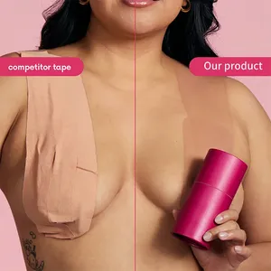 N Body Boob Tape in maglia colore naturale per il sollevamento del seno, <span class=keywords><strong>copricapezzoli</strong></span> invisibili, adesivi, senza spalline, <span class=keywords><strong>push</strong></span>-<span class=keywords><strong>up</strong></span>, reggiseno adesivo - Product Image 3