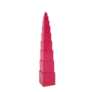Leader Joy Early Education Kinder Montessori Pink Tower Buchenholz Spielzeug Montessori Material