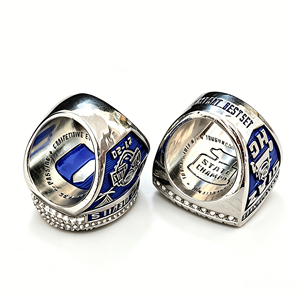 2025 ACC Duke <span class=keywords><strong>Blue</strong></span> Devils Futbol Sun Bowl Şampiyonluk Yüzükleri Seti, Ahşap Kutulu Alaşımlı Yapay Elmaslı Erkekler İçin Takı - Product Image 4