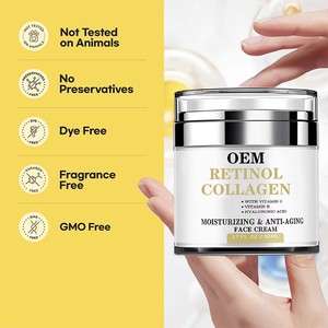 Crème de nuit multi-corrigeante à <span class=keywords><strong>base</strong></span> de rétinol - Avec collagène, vitamines C/E HA pour renouveler, exfolier, resserrer les pores, hydrater, éclaircir - Product Image 5