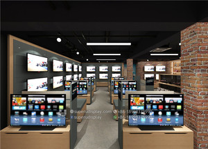 Thiết kế nội thất cử<span class=keywords><strong>a</strong></span> hàng bán lẻ máy tính chuyên nghiệp, đồ nội thất trưng bày cử<span class=keywords><strong>a</strong></span> hàng máy tính - Product Image 2