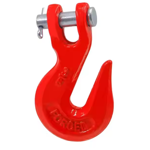 Gancho de Acero al Carbono Tipo Clevis - Gancho de Elevación Tipo Cerrado con Tuerca Anti-Desprendimiento - Product Image 1