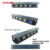 Amplificateur de signal DMX512 4 canaux pour éclairage de scène DJ, distributeur de signal DMX512 à 4 sorties, boîtier métallique, entrée/sortie XLR Powercon