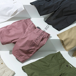 Pantalones Cortos Casuales de Lona para Hombre, Cintura Alta, Cierre de Cremallera, Ecológicos, Ajustados, de Algodón, para Verano, Largos hasta la Rodilla, Venta al Por Mayor, OEM - Product Image 5