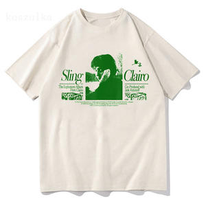 T-shirt Clairo Sling Album Art en jersey de coton, vêtements décontractés pour hommes - Product Image 3