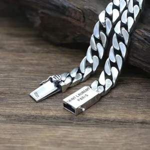 Chaîne de bracelet unisexe tendance <span class=keywords><strong>2025</strong></span>, style cubain, en acier inoxydable argenté/doré, bijoux en alliage pour anniversaire, vente en gros - Product Image 2