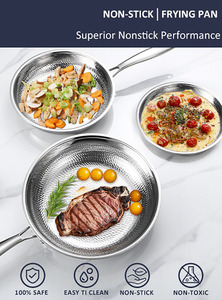 Poêle à frire en titane de qualité supérieure sans revêtement, non toxique et super durable, idéale pour <span class=keywords><strong>la</strong></span> cuisine à domicile - Product Image 4