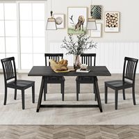 Ensemble de chaises de salle à manger modernes en bois avec dossier, durables et écologiques, 2 pièces pour hôtels et salles à manger domestiques