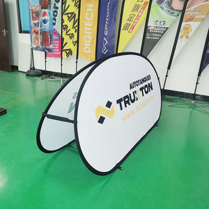 Aフレーム付き縦型ポップアップディスプレイバナー、ポリエステル素材、高解像度、モダンスタイル、屋外プロモーション用 - Product Image 3