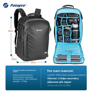 [<span class=keywords><strong>Prix</strong></span> Spécial] Sac à Dos de Photographie Fotopro FB-4 PRO - Léger, Grande Capacité, Multifonctionnel pour Appareils Photo Reflex, Trépieds, Drones - Product Image 6