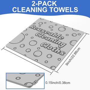 Toalla limpiadora de humedad PVA, esponja exfoliante húmeda sin rayas, trapo de cocina absorbente reutilizable <span class=keywords><strong>para</strong></span> polvo de suelo, paños de limpieza mágicos - Product Image 3