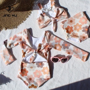Traje de Baño Infantil Personalizado de Verano 2024 con Protección Solar UPF50+ y Tela Ecológica, Traje de Baño Infantil Hawaiano - Product Image 4