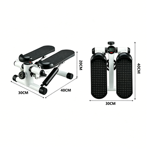 Steppeur d'intérieur multifonctionnel en acier, réglable, antidérapant, silencieux, petit steppeur pour la remise en forme avec bande de résistance - Product Image 2