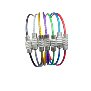 An Toàn Thép Không Gỉ Thông Tư Hành Lý Tag Cáp Du Lịch Túi Xoắn Ốc Khóa Cáp Dây Thép Dây Đa Chức Năng Kim Loại Móc Khóa - Product Image 1