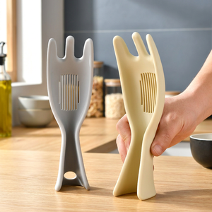 Cuillère à riz en silicone 7 couleurs avec fente de drainage, cuillère à légumes antiadhésive avec trou de suspension pour la préparation et le nettoyage des légumes et des haricots à la maison - Product Image 5