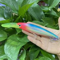 Leurre de pêche lourd en mer 48g Drag Minnow Fishing Isca Eau de mer artificielle Peche Bass Appâts de pêche