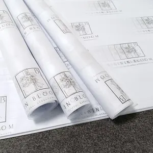 Papier d'emballage blanc de bonne qualité avec logo personnalisé impression de papier de soie d'emballage de vêtements
