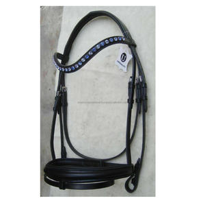 Brida de cuero de alta calidad para caballos, con Noseband de patente y Diadema acolchada suave, brida de caballo, fabricante al por mayor - Product Image 3