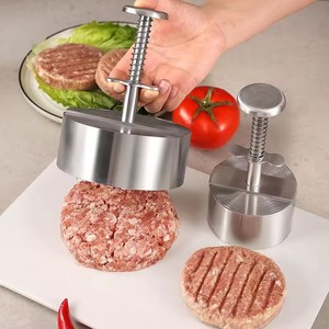 <span class=keywords><strong>Presse</strong></span> à hamburgers en acier inoxydable 304 durable pour la préparation de steaks et de galettes de viande, idéale pour la cuisine - Product Image 3