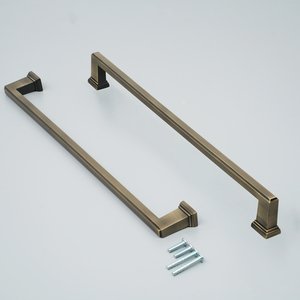 Poignées de meuble en alliage de zinc massif, bronze champagne, barres de 490 mm de long pour réfrigérateur, armoires de cuisine - Product Image 2