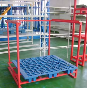 Protección contra la corrosión recubierta de polvo de acero laminado en frío, artículos portátiles plegables, estante de almacenamiento de neumáticos, apilamiento, diseño de palés usados - Product Image 6