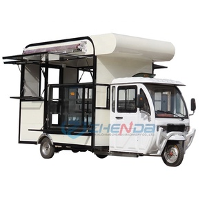 Tricycle Électrique Blanc Minimaliste Direct Usine, Voiture Portable pour Petit-Déjeuner, Repas et Glaces/Café, Transport Spécialisé - Product Image 2